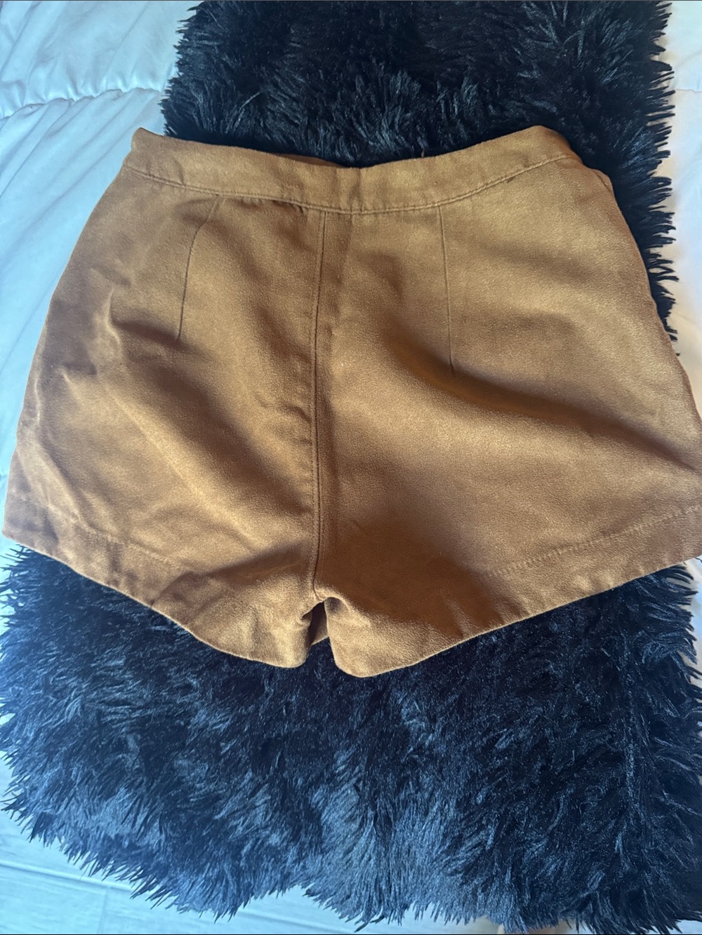 High-Waist Brown Women's Shorts